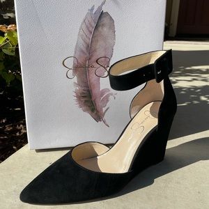 Black Wedge Sandals women’s 9.5